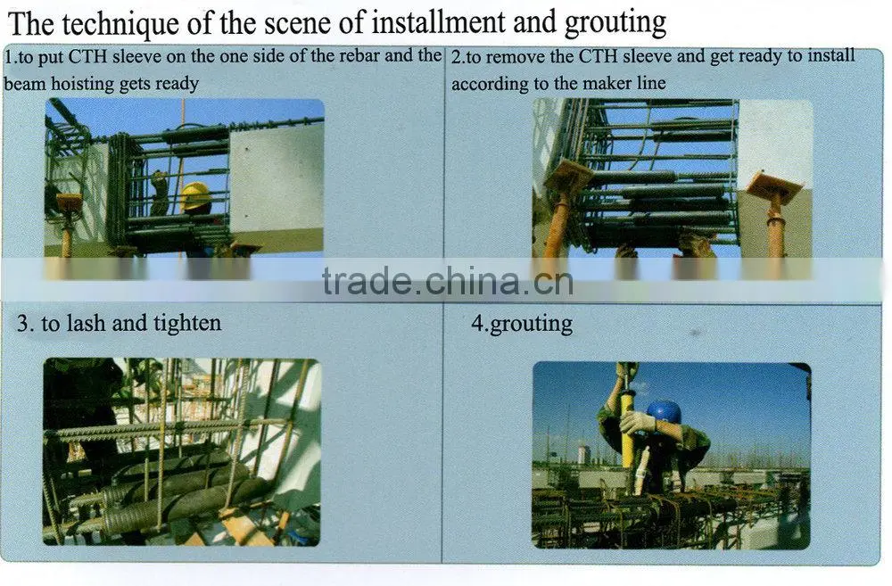 Grout-filled Rebar Sleeve Building Materials