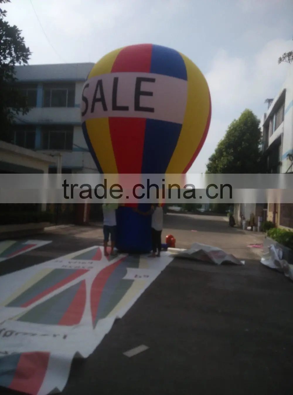 2016 gaint high quality ground decoration inflatable ball