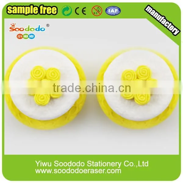 Cake eraser stationery wholesale from china pencil eraser