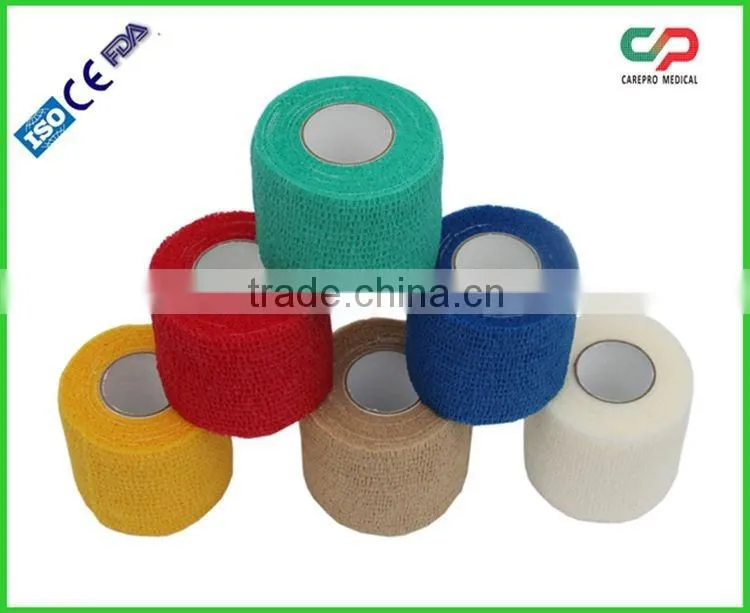 Latex Free Non woven Cohesive Bandage with ISO & CE & FDA