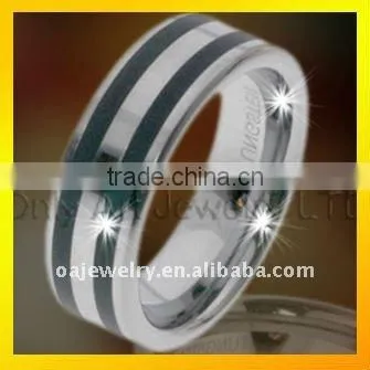 wholesale mens jewlery fahsion gold plating tungsten ring