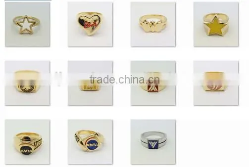 promotional enameled stainless steel men stamp ring