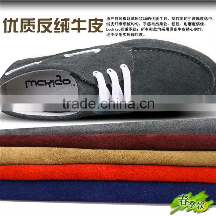 Genuine Hot cow split suede leather for suede sofa