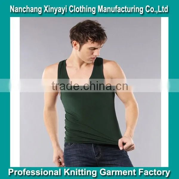 Oem Stringer Tank Tops For Male Solid Singlet Made in China Supplier Wholesaler