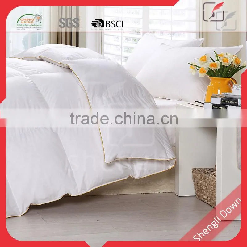 Alibaba China down feather quilt, duck filling quilt