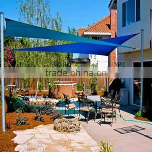 HDPE Garden sun shade sail- versatile patio sun shade sail with UV 16*16*16 squire leader manufacturer