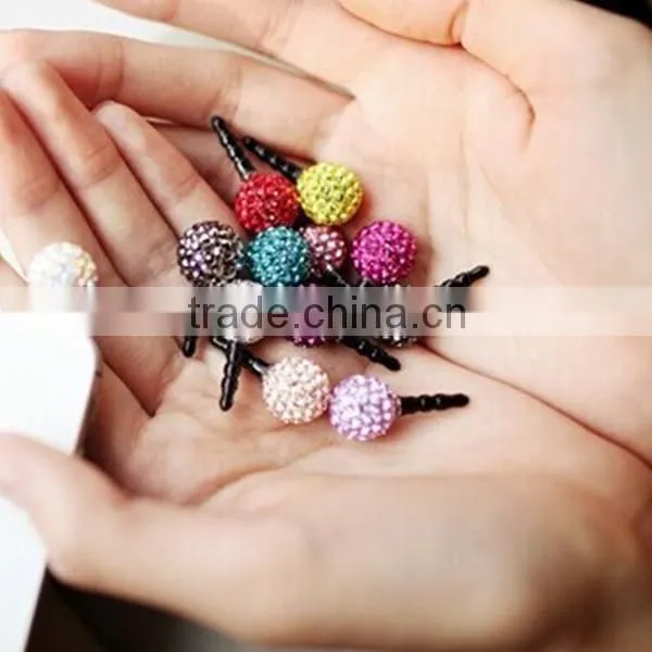 Luxury Mobile Phone Diamond Dust Plugs For iPhone 6 Plus