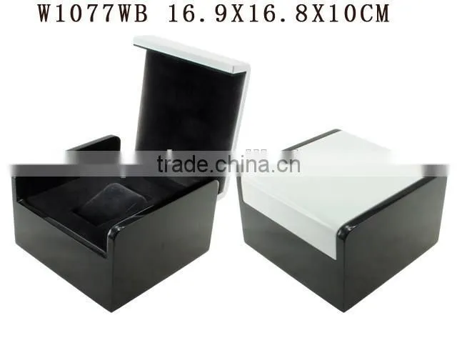 W514 Luxury Storage Display Wooden Single Watch Packaging Box Lining Velvet