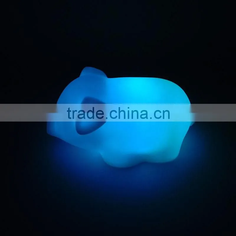 Lovely Plastic PIG Style Multicolor LED Light For Promotiom Gift