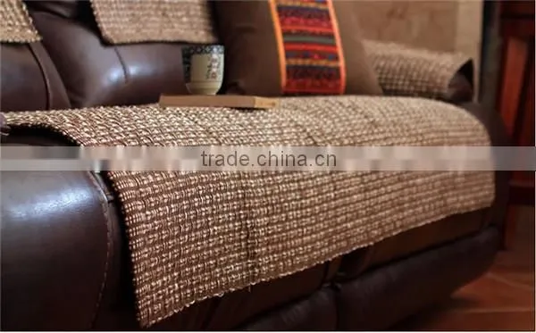 2014 New Design Weave Knit leather sofa seat cushion covers
