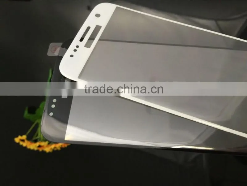 0.33mm 3D Silk-printed tempered glass screen protector for samsung S7 tempered glass