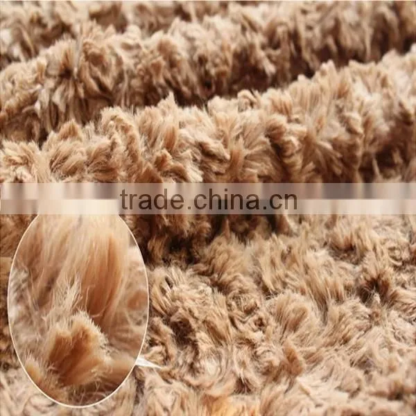 100% polyester plaid fleece fabric