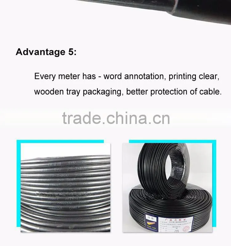 Manufacturer china rg7 rg56 rg6 coaxial cable price micro usb coaxial cable