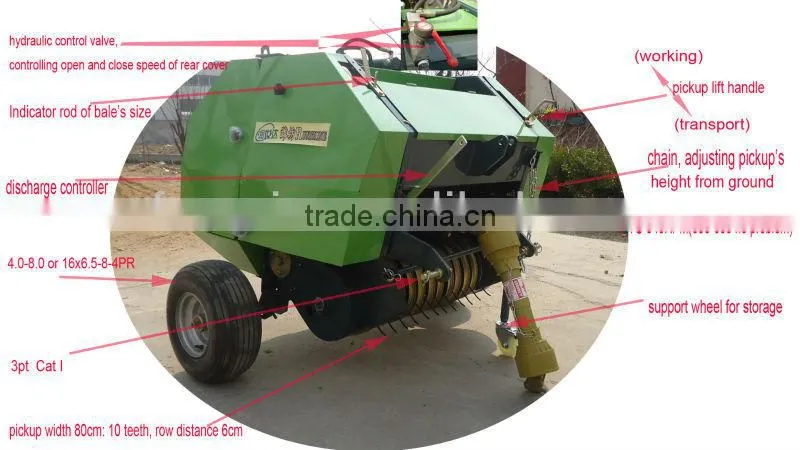 hay and straw baler machine