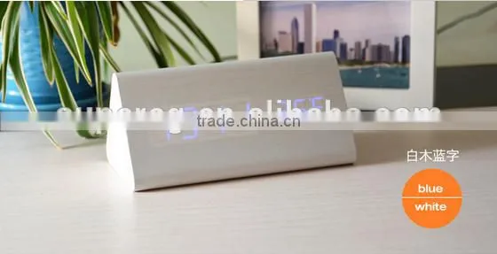 decorative table clocks Control Sensing Alarm Temp dual Display Electronic LED Clock Vintage Wooden Digital Alarm Clock