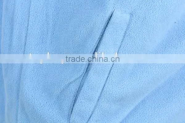 Boy's low price blue stock polar fleece jacket with high quality