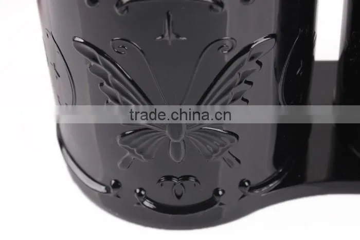 D15 ANPHY Double Cylinder flexo Plastic Pen Holder Black