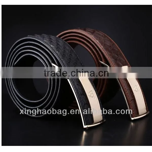 Alibaba china genuine python leather belt men