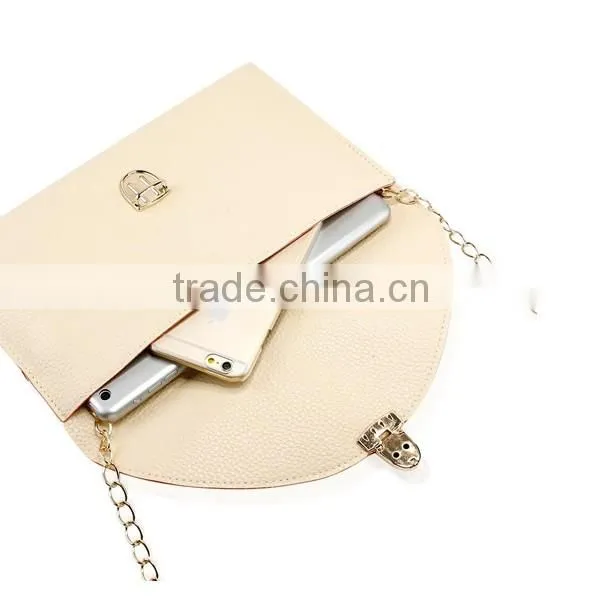 Small White Envelope Clutch Crossbody Satchel Evening Bags Leather Lady Bag