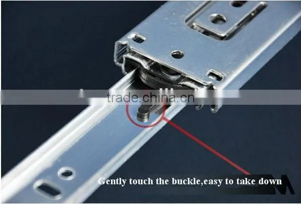 3 fold 45mm ball bearing zinc runner