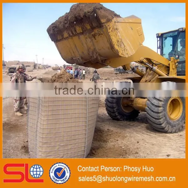 Factory supply MIL3 Hesco flood barrier, geotextile bag, hesco bastion for protection fence