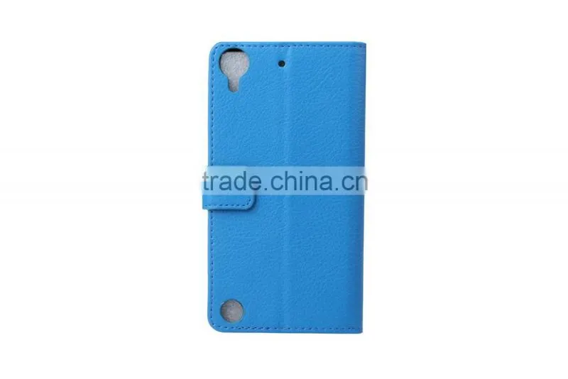 MMT Anti Shock High Quality with Photo Frame PU Leather Flip Case with Card Slot for HTC 530 MMT Litchi Grain Cover MT-5663