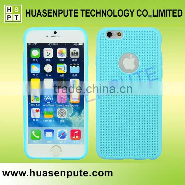Light and Handy Ventilate TPU Cell Phone Back Cover for Iphone 6