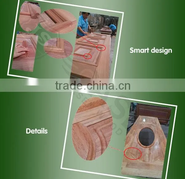China mahogany wood entry door
