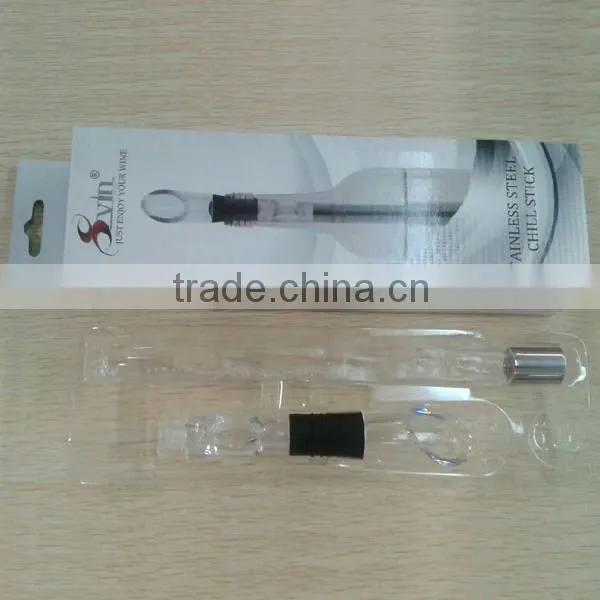 NT-PC02 perfect acrylic red wine cooler stick silicone wine chiller sticks for drinks