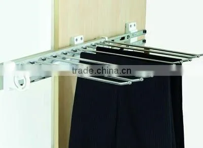 Side pull-out removable trousers rack