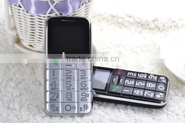 Big Button Senior GSM Phone Dual Band Easy to Use w/ SOS Button FM Radio - Black