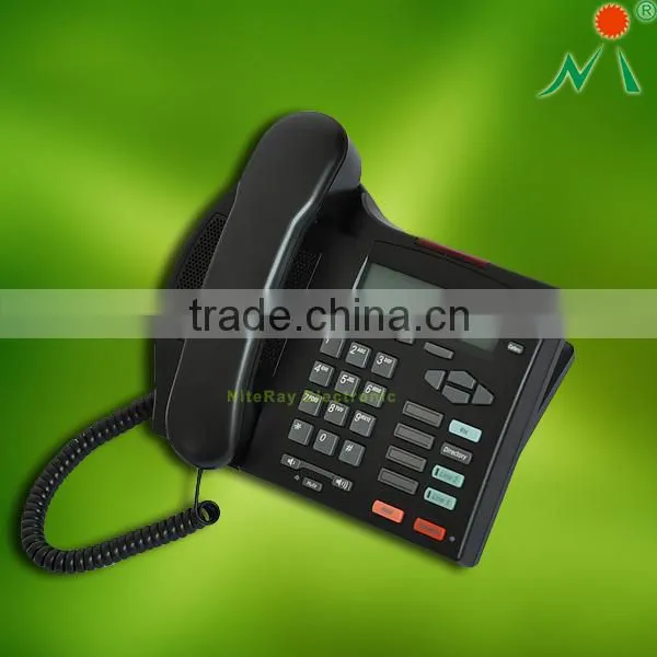 Analog telephone with 2 lines support 3 party conferences for office