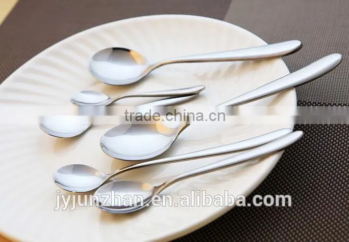 Junzhan Stainless Steel Spoon from small to large size with low price and high quality