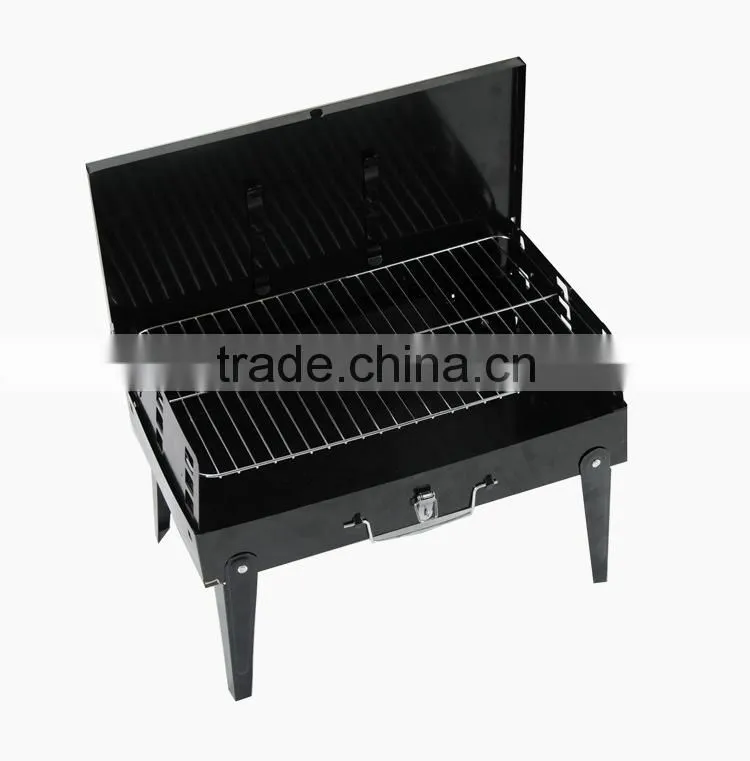 Fashion portable folding charcoal rotisserie bbq grill
