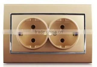 Euro Design Standard Silver Color Socket Outlet