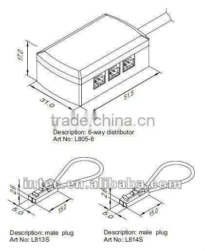 12V low voltage LED strip power distribution/junction box