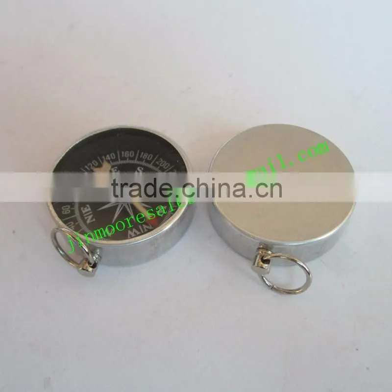 Hot Selling Custom Metal Vintage Compass With Key Ring For Wholesale