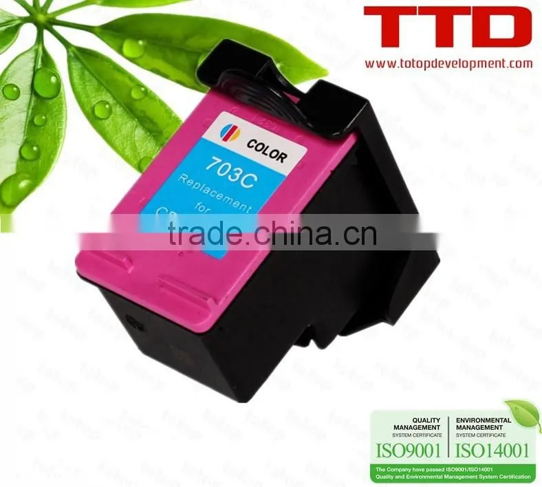 TTD Remanufactured 703C Ink Cartridge CD888A for HP Deskjet D730 F735 K109a K109g K209a