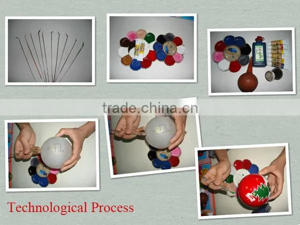 inside painted glass ornamnet ball for christmas decoration