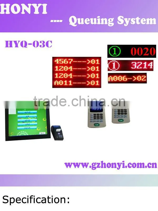 Full automatic wirless queue managment system