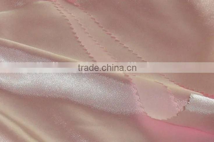 Wholesales 2014 new design silk satin polyester fabric for women for Dress,underwear,nightgown,garment, lining etc