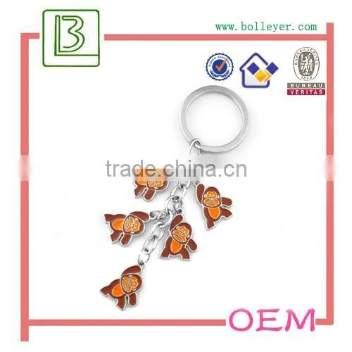 monkey shaped promotional keychain