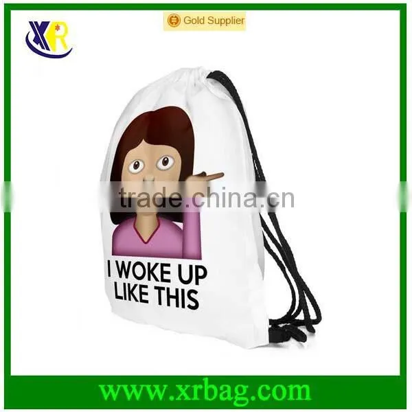 Women Mochila Escolar Party Man Gym Bags Travel Backpack 3D Printing Cartoon Drawstring Bag