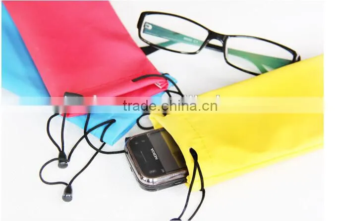 custom promotional solid color mobile phone carry bag