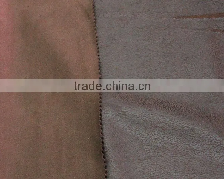 Manufacturer fashion jacket soft 100% polyester knitting suede fabric vinyl wrap