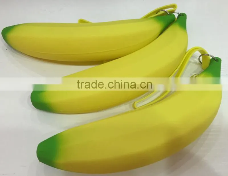 Wholesale price banana shape silicone coin bag with good quality