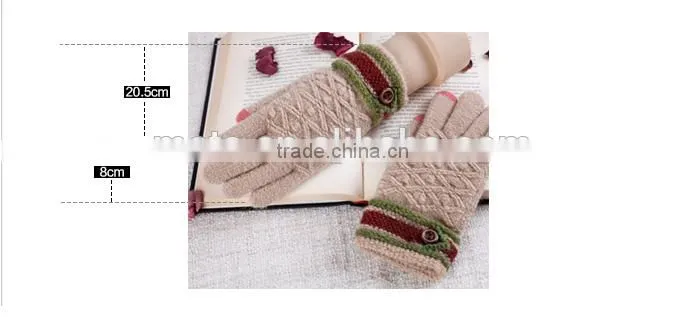 Hot Sale For Christmas Unisex Touch Screen Gloves For Couples 2 Fingertips With Conductive Fiber