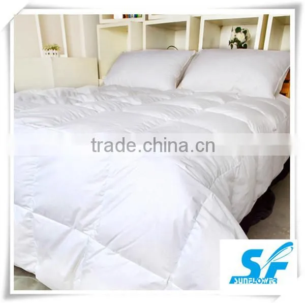 cream cotton fabric down quilt queen king comforter shell
