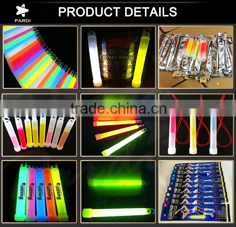 Special emergency lighting 15*150mm 6inch glow light stick
