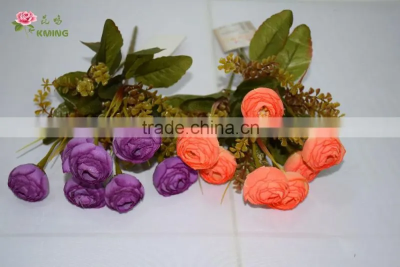 New launched Wholesale soft multicolor mini decoration wedding flower for wedding car